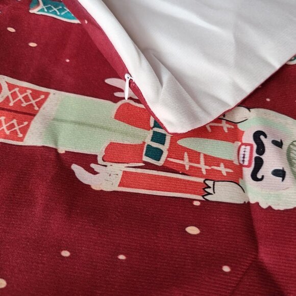 Christmas Pillow Cover Holiday Nutcracker Decor Soft Decorative Lumbar Case 20" - Picture 12 of 13